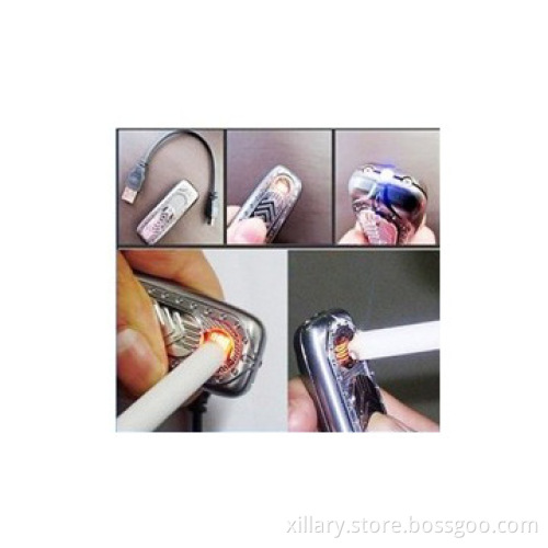 No flame cigarette lighters with money detector